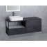 Мебель для ванной Cezares Cadro 140 Nero с тремя ящиками