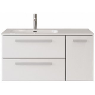 Тумба с раковиной Cezares Eco-CER-N 100-2C-1A-SC-CZR-8095-100-L Bianco Lucido