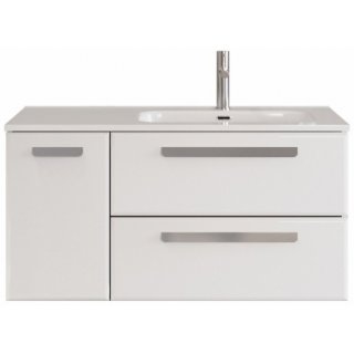 Тумба с раковиной Cezares Eco-CER-N 100-2C-1A-GR-CZR-8095-100-R Bianco Lucido