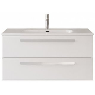 Тумба с раковиной Cezares Eco-CER-N 100-CZR-8095-100-RS156SC.3/512 Bianco Lucido