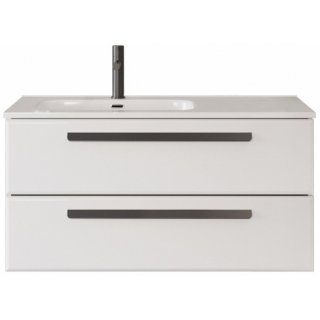 Тумба с раковиной Cezares Eco-CER-N 100-CZR-8095-100-L-RS156BL.3/512 Bianco Lucido