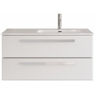 Тумба с раковиной Cezares Eco-CER-N 100-CZR-8095-100-R-RS156SC.3/512 Bianco Lucido