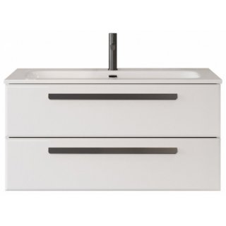 Тумба с раковиной Cezares Eco-CER-N 100-CZR-8073-100-RS156BL.3/512 Bianco Opaco