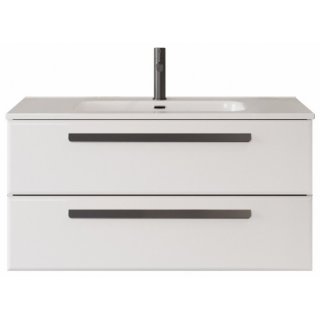 Тумба с раковиной Cezares Eco-CER-N 100-CZR-8095-100-RS156BL.3/512 Bianco Opaco