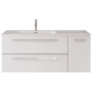 Тумба с раковиной Cezares Eco-CER-N 120-2C-1A-SC-CZR-8095-120-L Bianco Lucido