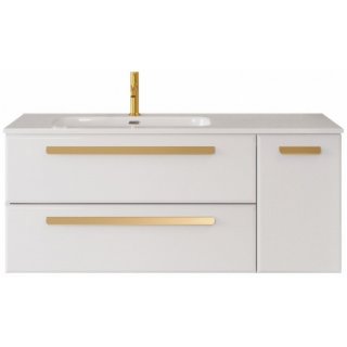 Тумба с раковиной Cezares Eco-CER-N 120-2C-1A-SG-CZR-8095-120-L Bianco Lucido