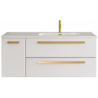 Тумба с раковиной Cezares Eco-CER-N 120-2C-1A-SG-CZR-8095-120-R Bianco Lucido