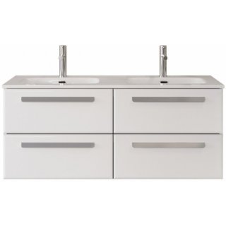 Тумба с раковиной Cezares Eco-CER-N 120-4C-CZR-8073-120-2-RS156GR.3/320 Bianco Lucido