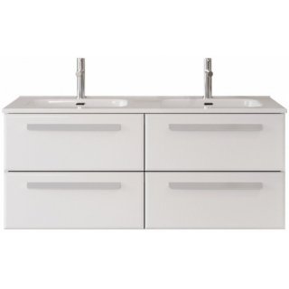 Тумба с раковиной Cezares Eco-CER-N 120-4C-CZR-8095-120-2-RS156SC.3/320 Bianco Lucido