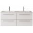 Тумба с раковиной Cezares Eco-CER-N 120-4C-CZR-8095-120-2-RS156SC.3/320 Bianco Lucido