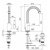 Смеситель для раковины Cezares OLIMP-LSM2-03/24-L