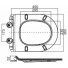 Унитаз подвесной безободковый Cezares Stylus с крышкой CZR-2011-SC микролифт