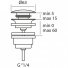 Донный клапан для раковин Cisal ZA001621D1