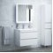 Мебель для ванной Corozo Алабама 80 см белая повес...
