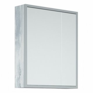 Зеркало-шкаф Corozo Айрон 70 см серый/арт