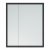 Зеркало-шкаф Corozo Айрон 60 см черный/белый