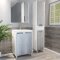 Мебель для ванной Corozo Чикаго 65 см бетон/белая