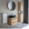 Мебель для ванной Corozo Форест 70 см сонома/черны...