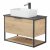 Мебель для ванной Corozo Фрейм 80 см сонома/черный