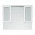 Зеркало со шкафчиком Corozo Прованс 105/С белый