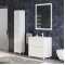 Мебель для ванной Corozo Юта 75 см напольная белая
