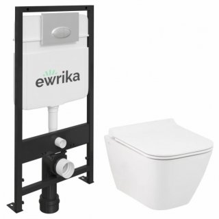 Комплект Ewrika ProLT 0026-2020 + Seramiksan Saturn Rimout A141151H + Ewrika 0050 хром матовый