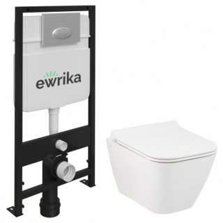 Комплект Ewrika ProLT 0026-2020 + Seramiksan Saturn Rimout A141151H + Ewrika 0051 хром глянцевый