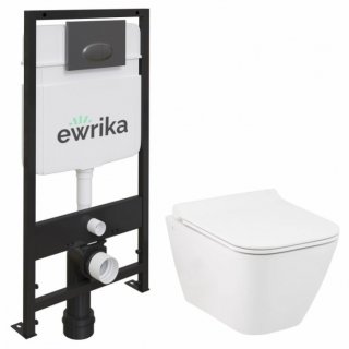 Комплект Ewrika ProLT 0026-2020 + Seramiksan Saturn Rimout A141151H + Ewrika 0054 черная матовая