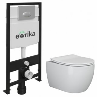 Комплект Ewrika ProLT 0026-2020 + Ceramica Nova Play CN3001 + Ewrika 0051 хром