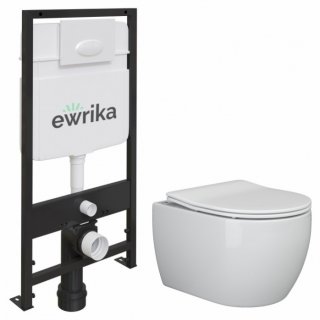 Комплект Ewrika ProLT 0026-2020 + Ceramica Nova Play CN3001 + Ewrika 0052 белая