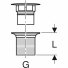 Донный клапан Geberit 152.050.14.1