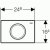 Клавиша смыва Geberit Delta 11 115.120.21.1 хром