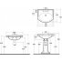 Раковина с пьедесталом Globo Paestum PA057.BI*1