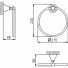 Полотенцедержатель-кольцо Huber Croisette 4018.01H хром