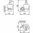 Дозатор для мыла подвесной Huber Croisette 4024.01H никель