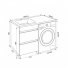 Мебель для ванной Iddis Optima Home 120 см с ящиками левосторонняя