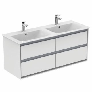 Мебель для ванной Ideal Standard Connect Air E0824 130 см белый глянец/светло-серая
