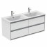 Мебель для ванной Ideal Standard Connect Air E0824 130 см белый глянец/светло-серая
