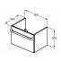 Мебель для ванной Ideal Standard Tonic II R4301 50 см светло-серая