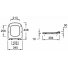 Унитаз подвесной безободковый Jacob Delafon Struktura EDF102-00 с крышкой E70025-00 микролифт