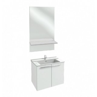 Мебель для ванной Jacob Delafon Struktura 80 белая с распашными дверцами