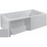 Фронтальная и боковая панель для ванны Jacob Delafon Bain-Douche MALICE с контейнером для хранения серый ++89 850 ₽