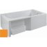 Фронтальная и боковая панель для ванны Jacob Delafon Bain-Douche MALICE с контейнером для хранения оранжевый ++89 850 ₽