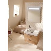Мебель для ванной Jacob Delafon Rythmik 60 квебекский дуб с раковиной EXR112-Z