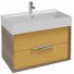 Мебель для ванной Jacob Delafon Vivienne 80 дуб табак/императорский желтый блестящий лак