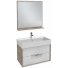 Мебель для ванной Jacob Delafon Vivienne 80 серый дуб/белый глянцевый лак