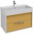 Мебель для ванной Jacob Delafon Vivienne 80 белый/императорский желтый сатин лак