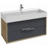 Мебель для ванной Jacob Delafon Vivienne 100 арлингтонский дуб/насыщенный серый глянцевый
