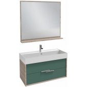 Мебель для ванной Jacob Delafon Vivienne 100 серый дуб/эвкалипт сатин