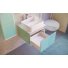 Мебель для ванной Jorno Pastel 58 бирюзовый бриз